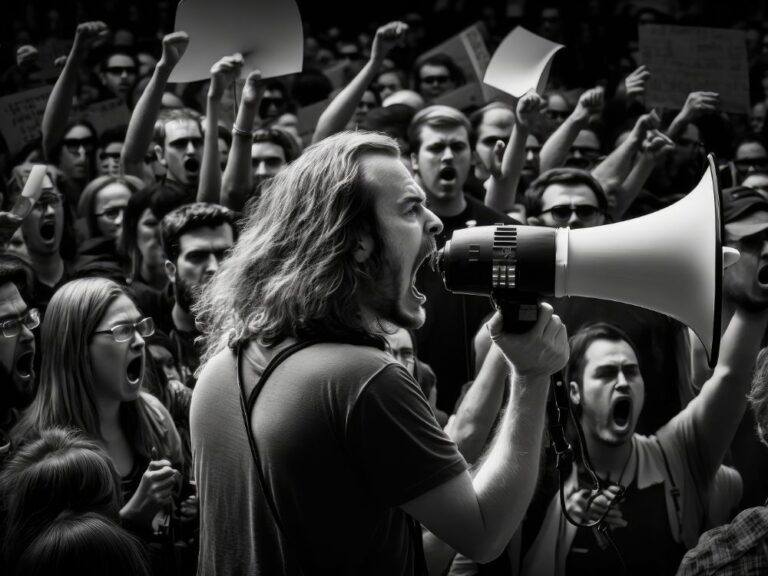 protester-with-megaphone-addressing-crowd-supporters