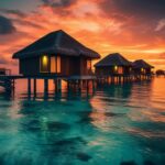 tranquil-bungalow-reflection-silhouettes-caribbean-sunset-beauty-generated-by-ai(1)