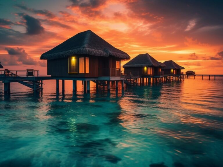 tranquil-bungalow-reflection-silhouettes-caribbean-sunset-beauty-generated-by-ai(1)