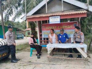 POLSEK PANGKALAN SUSU GELAR “CURHAT JUM’AT”, HIMBAU KAMTIBMAS UNTUK KEAMANAN MASYARAKAT