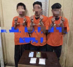 Satresnarkoba Polres Langkat Amankan Tiga Diduga Pelaku, Sita 190,50 Gram Sabu