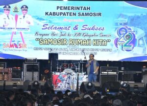 Hiburan Rakyat Perayaan Hari Jadi ke-22 Kabupaten Samosir Dipadati Ribuan Pengunjung