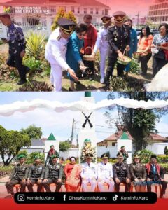 Karo Forkopimda Gelar Ziarah  dan Tabur Bunga di TMP Kabanjahe Peringati HUT ke-80 Kabupaten Karo .