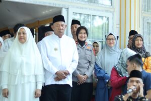 Wakapolres Langkat Hadiri Pelepasan Jemaah Haji Kloter 4 Kabupaten Langkat Tahun 2026