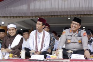 Kapolres Langkat Hadiri dan Kawal Tabligh Akbar Ustadz Abdul Somad Bersama Forkopimda