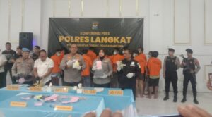 Kapolres Langkat Pimpin Langsung Konferensi Pers Pengungkapan 33 Kasus Narkotika dalam Ops Antik Toba 2026