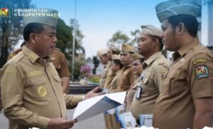 Camat Lau Baleng Apresiasi , Bupati  Antonius Ginting Serahkan SPPT dan DHKP  PBB 2026