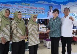Bupati Karo Sambut Tim Monitoring TP PKK Provinsi Sumatera Utara di Desa Temburun