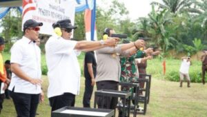 HUT Bhayangkara Ke-80, Forkopimda Langkat Gelar Menembak Gembira.