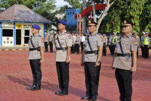 Kapolres Langkat Pimpin Sertijab Kasat dan Kasi Humas