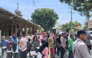 Polres Langkat Amankan Aksi Damai di Kecamatan Secanggang Berjalan Aman, Tertib, dan Kondusif
