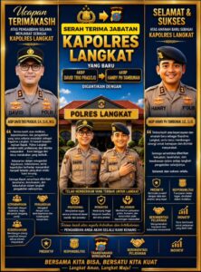 Kapolda Sumut Pimpin Sertijab Kapolres Langkat: AKBP Hannry PH. Tambunan S.E..,S.I.K., Resmi Menjabat