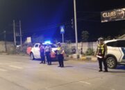 Patroli UKL Satlantas Polres Langkat, Wujud Nyata Hadirnya Polri Jaga Keamanan Masyarakat di Malam Hari