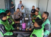 Kapolres Langkat Silaturahmi dengan Pengemudi Ojek Online, Ajak Jaga Kamtibmas Jelang HUT RI
