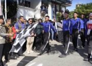 Pemerintah Kabupaten Karo menggelar Gerak Jalan Kemerdekaan dalam rangka menyambut HUT RI Ke-81 di Kantor Bupati Kabupaten Karo