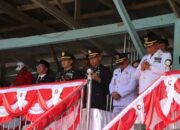 Tanah Karo Bupati Karo Ikuti Apel HUT ke-81 Kemerdekaan RI di SMP Negeri 1 Kabanjahe.