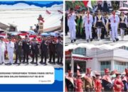 Bupati Karo Bersama Forkopimda Terima Pawai Defile SMP dan SMA dalam Rangka HUT ke-81 RI