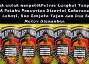 Polres Langkat Tangkap Tujuh Pelaku Pencurian Disertai Kekerasan di Empat Lokasi, Dua Senjata Tajam dan Dua Sepeda Motor Diamankan