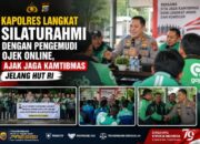 Kapolres Langkat Silaturahmi dengan Pengemudi Ojek Online, Ajak Jaga Kamtibmas Jelang HUT RI