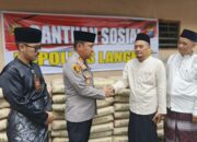 Kapolres Langkat Salurkan Bantuan Material untuk Pembangunan Mesjid Al- Ikhlas 