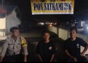 Sambangi Poskamling, Bhabinkamtibmas Perkuat Harkamtibmas dan Sinergitas Warga