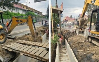 Proyek Revitalisasi Drainase Dikerjakan, Bupati Karo Untuk Cegah Banjir di Kabanjahe Sama-sama kita Jaga dan Rawat